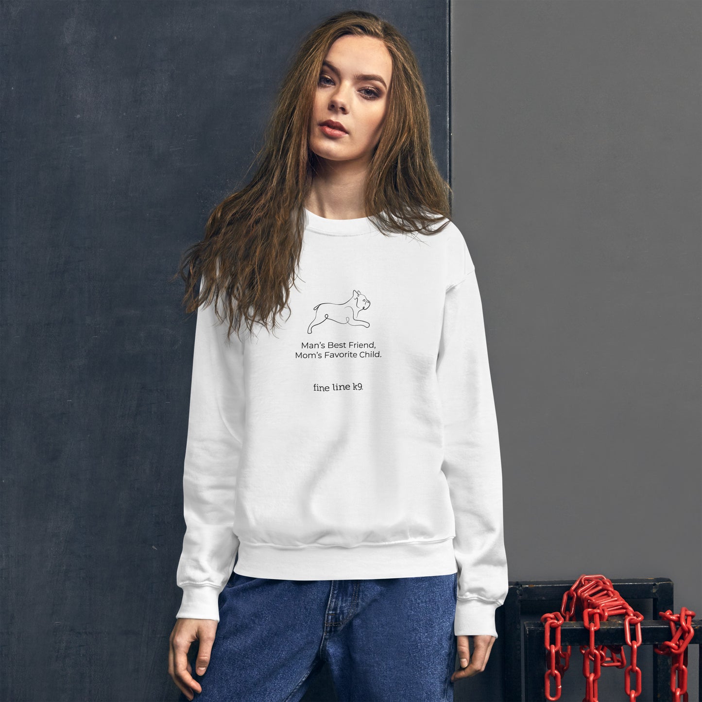 FLK9 Celebrating Mother's Day- "Man's Best Friend, Mom's Favorite Child" AKC Sweatshirt
